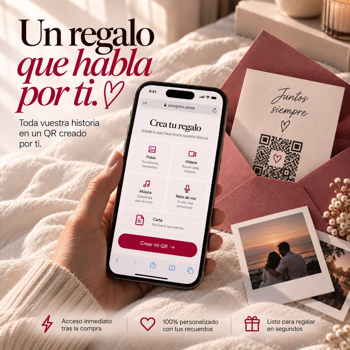 ConQRiño | Regalo QR Personalizable